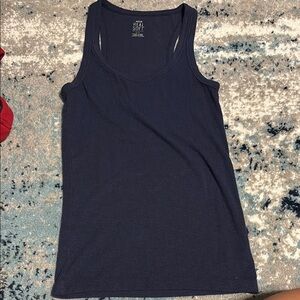 Aerie Blue Fitted Sleeveless Tank Top